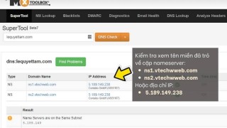 Cách trỏ tên miền về hệ thống website Vtech CMS