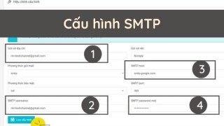 Cách cấu hình SMTP trong hệ thống website Vtech CMS