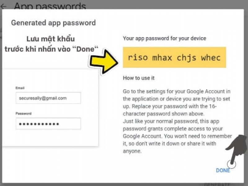 Cách thiết lập mật khẩu ứng dụng cho email 