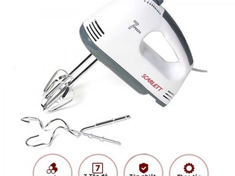 Máy Đánh Trứng, Đánh kem Cầm Tay LVN Scarlett
